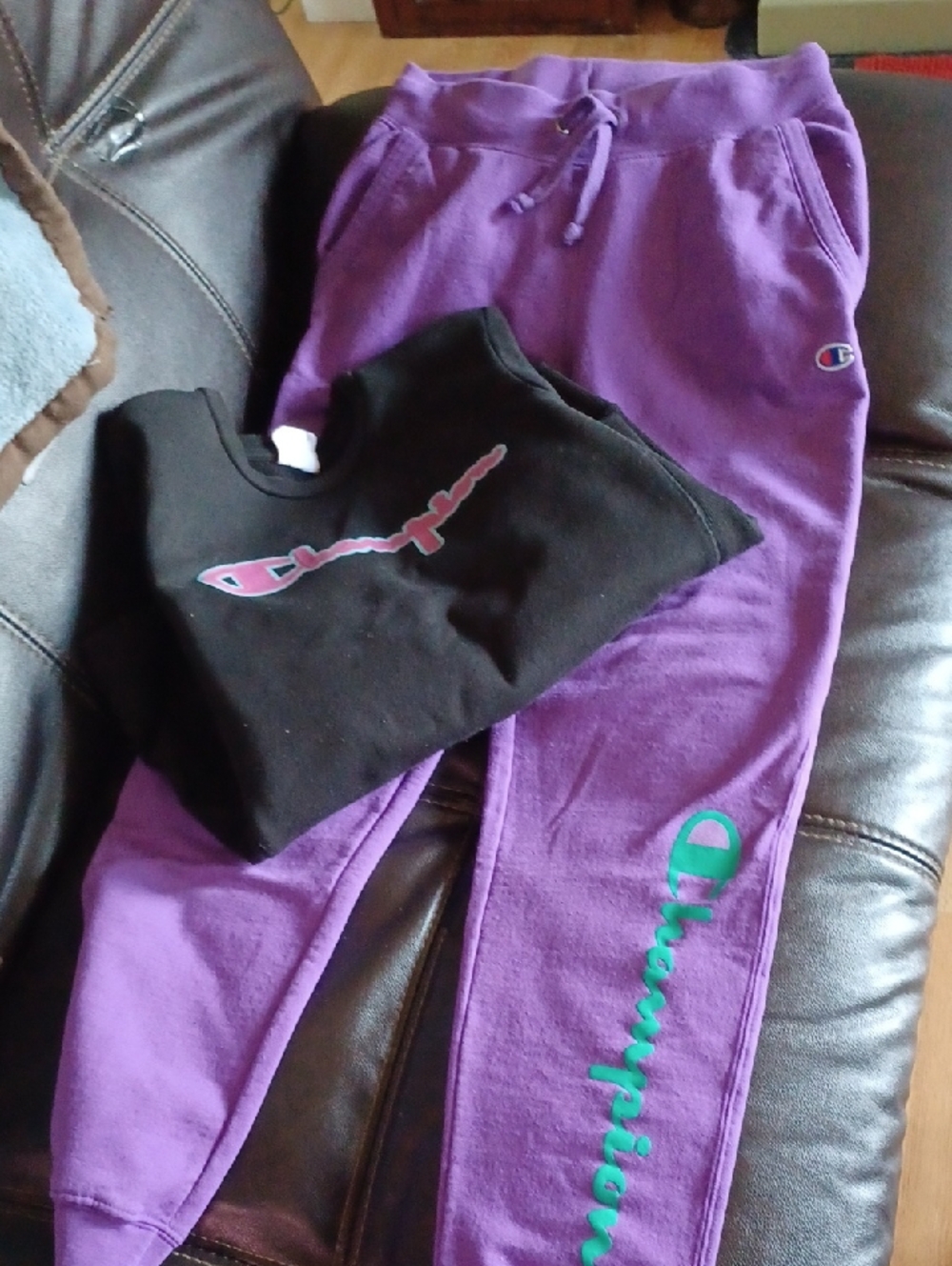 Champion Sweatpants Sweatshirt Both Size Small